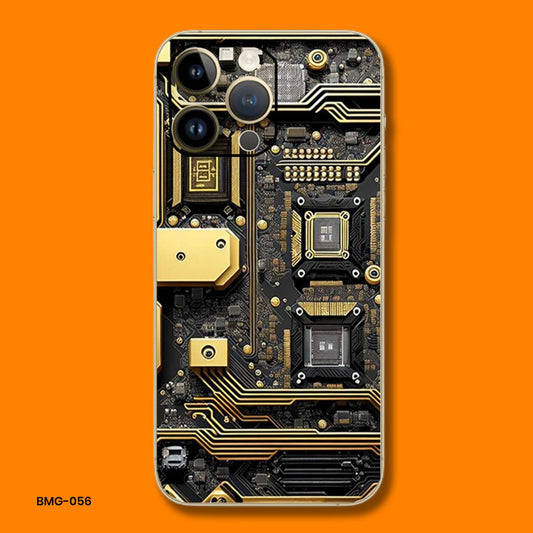 Tech Gold Circuit Mobile Skin BMG-056